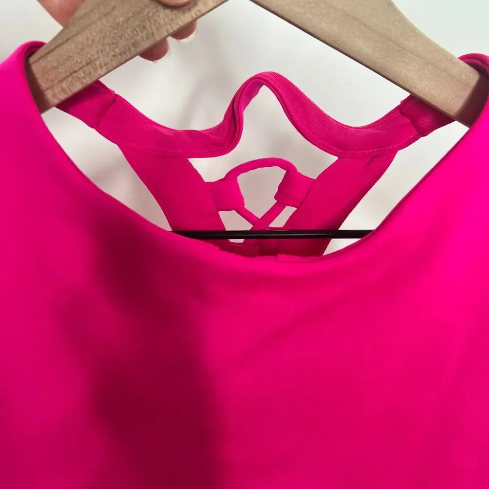 Alo Yoga Movement Bra Open Up Neon Pink Women’s Medium